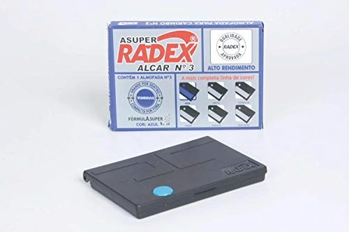 Almofada Carimbo 3 Azul Radex