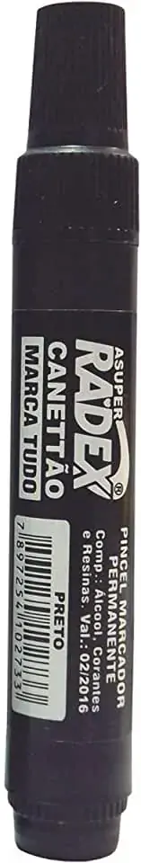 Marcador Perm Radex Preto Rf 132