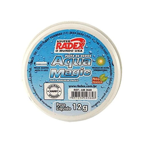 Molha Dedo Umidedo Da Cor Azul