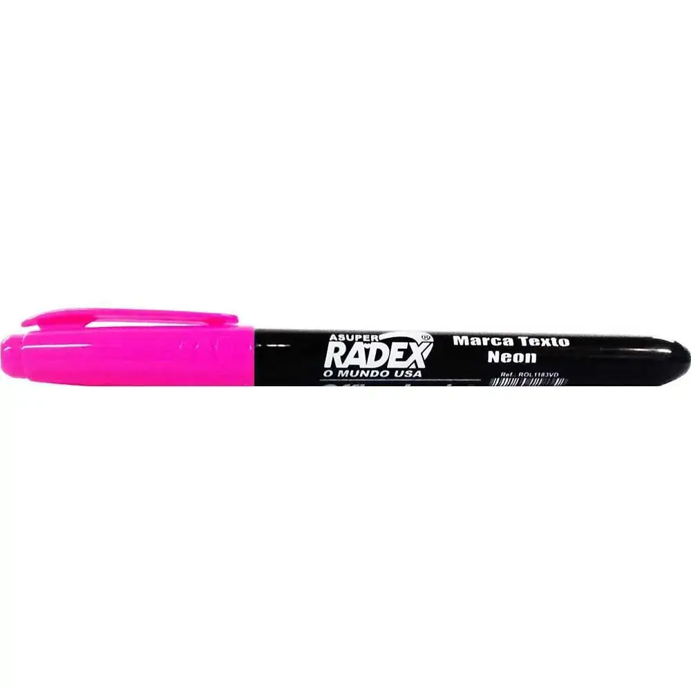 Caneta Marca Texto Radex Rosa