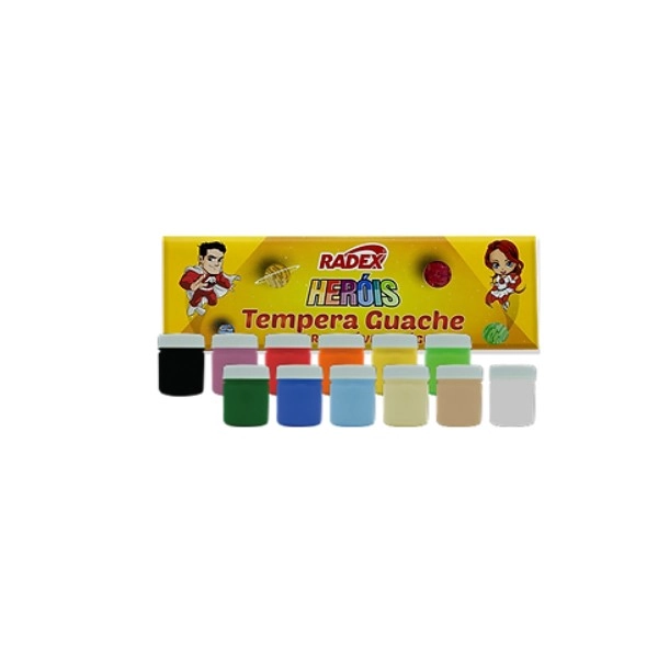 Tinta Guache Radex Esc Est 12 Cores 15ml