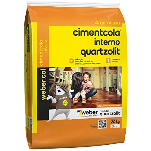 Argamassa Colante Cimentcola Interno Cinza 20kg