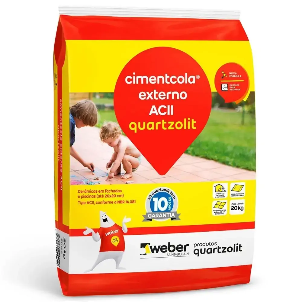 Argamassa Colante Cimentcola Externo Cinza 20kg