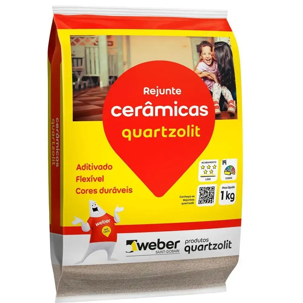 Rejunte Aditivado Flexível Cinza Outono 1kg