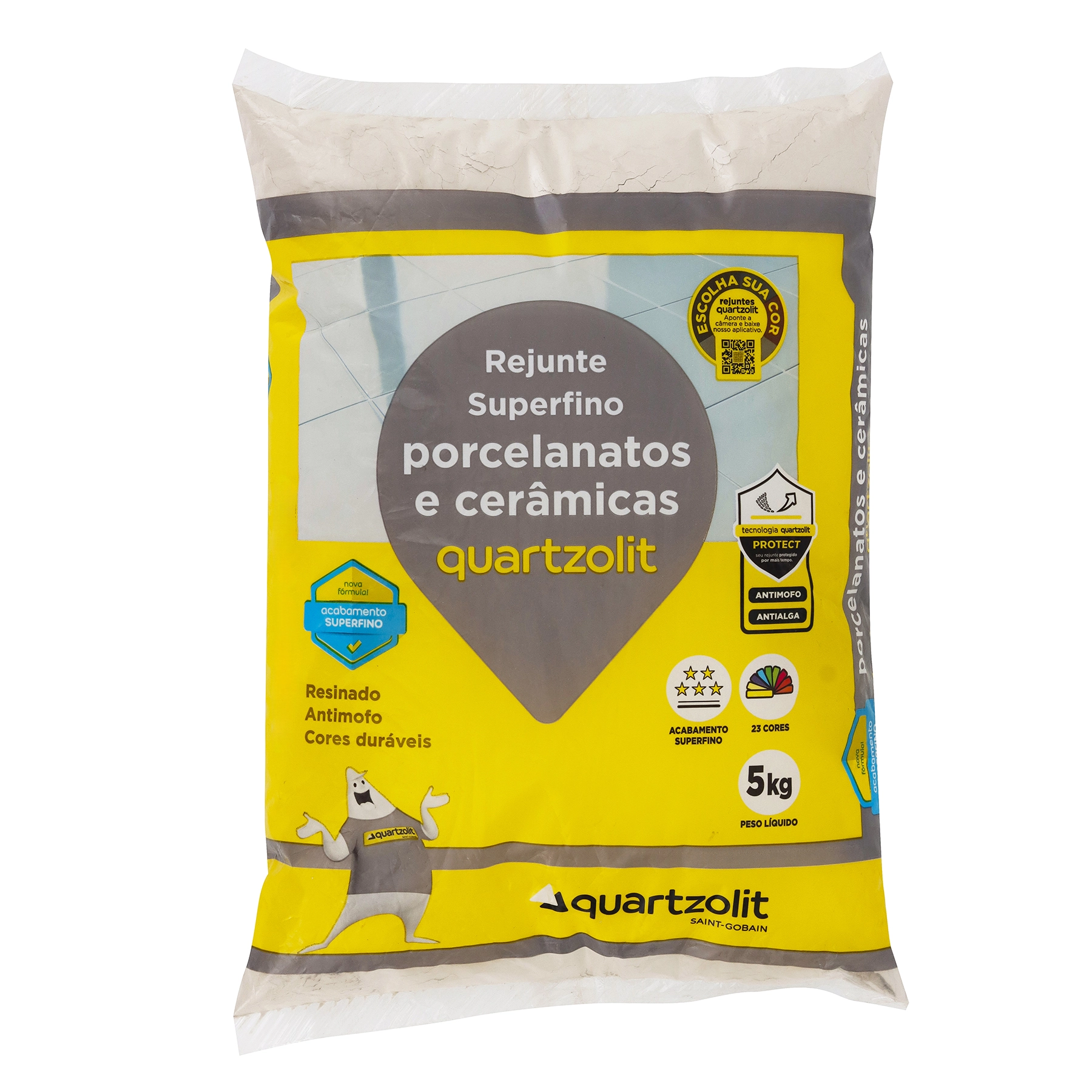 Rejunte para Porcelanato Bege 5kg Quartzolit