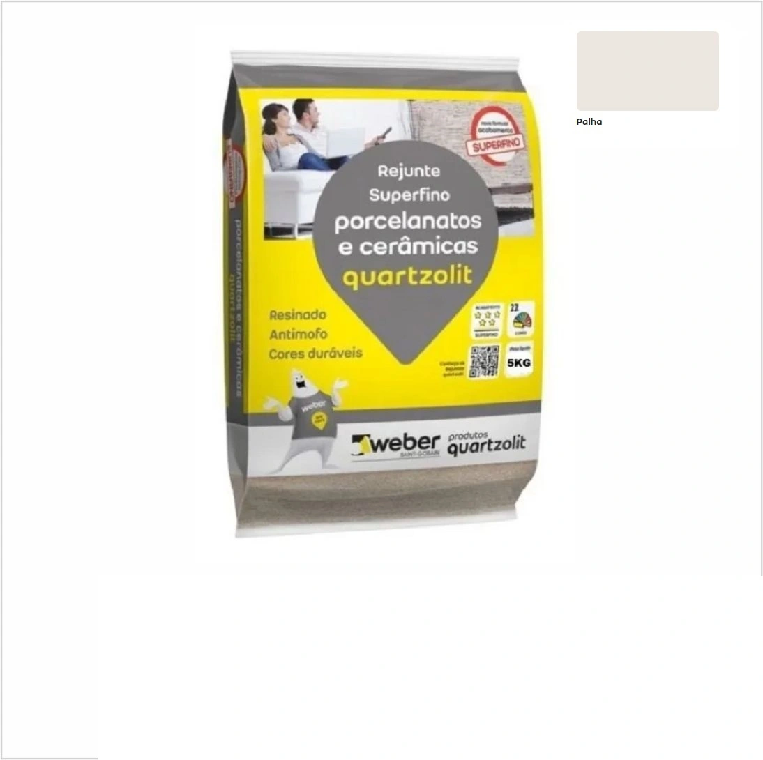Rejunte para Porcelanatos E Cerâmicas Palha 5kg