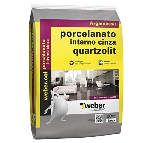Argamassa Colante para Porcelanato Interno Cinza 20kg