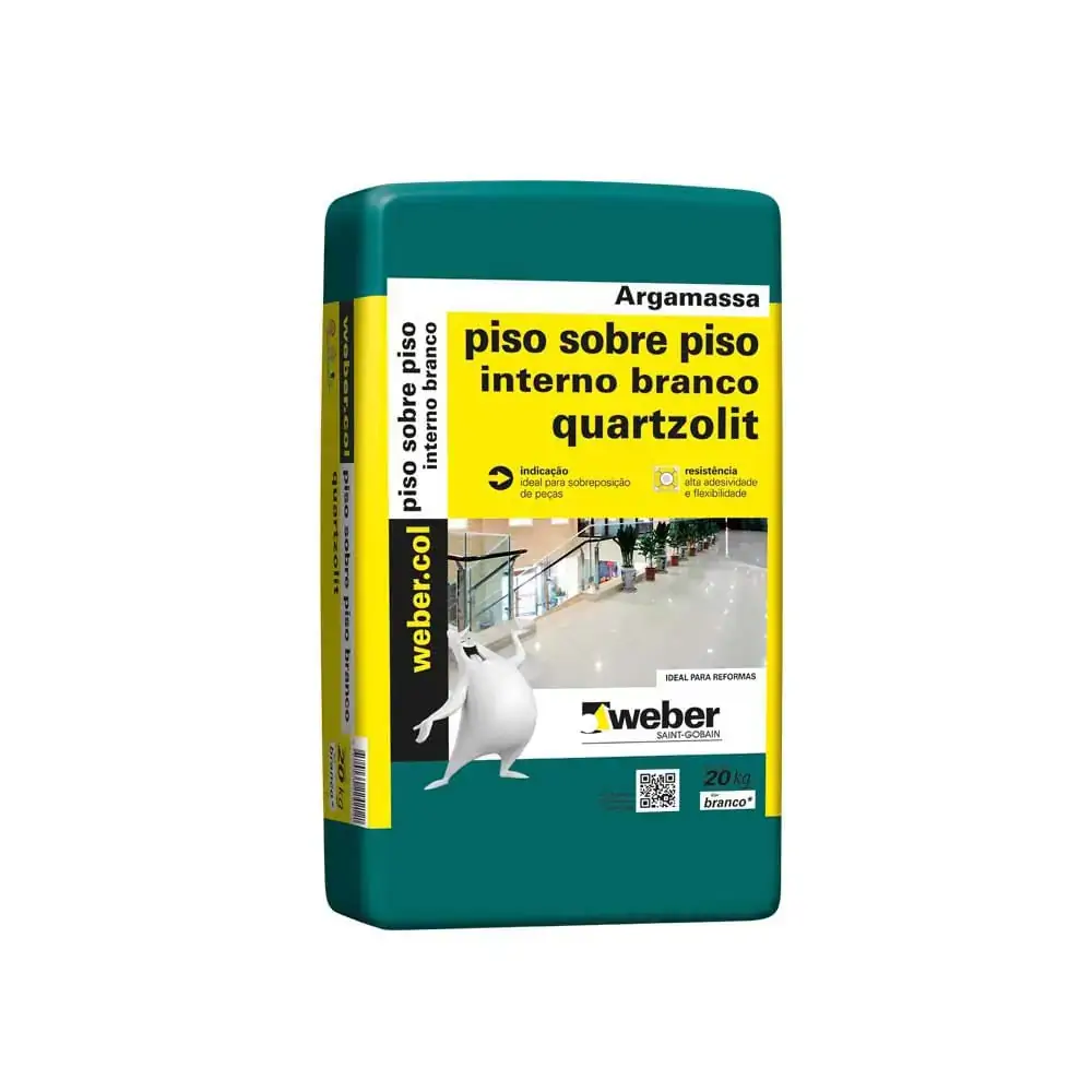 Argamassa Colante Piso Sobre Piso Interno Branco 20kg