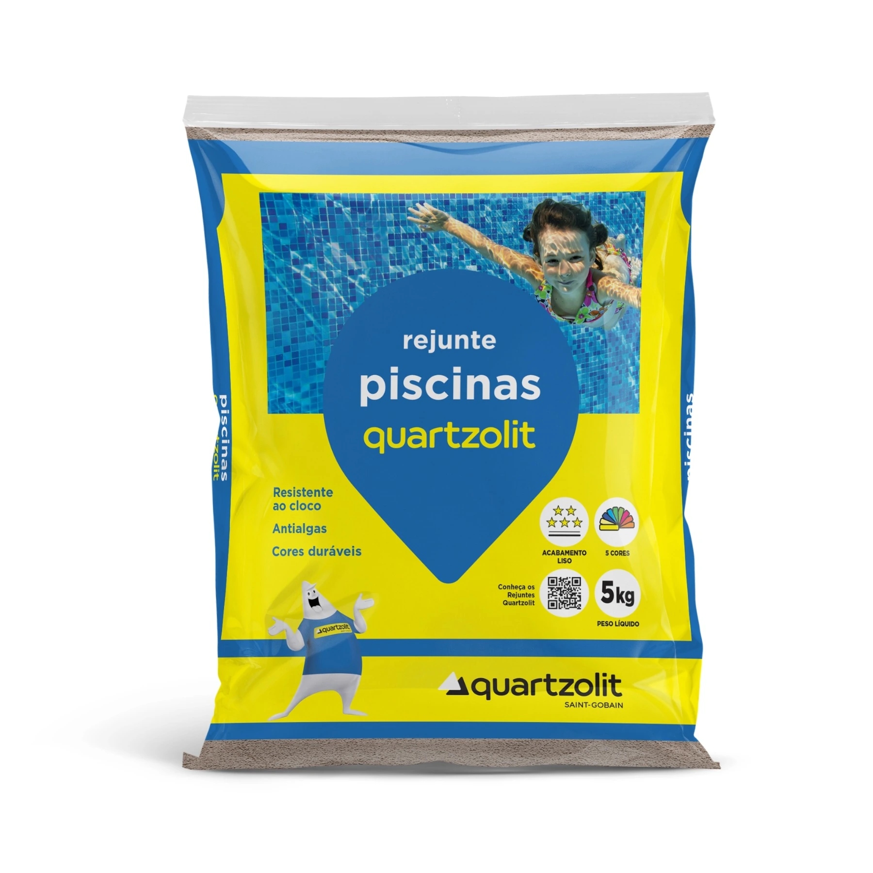 Rejunte Cimentício Aditivado Verde Floresta 5 Kg Quartzolit
