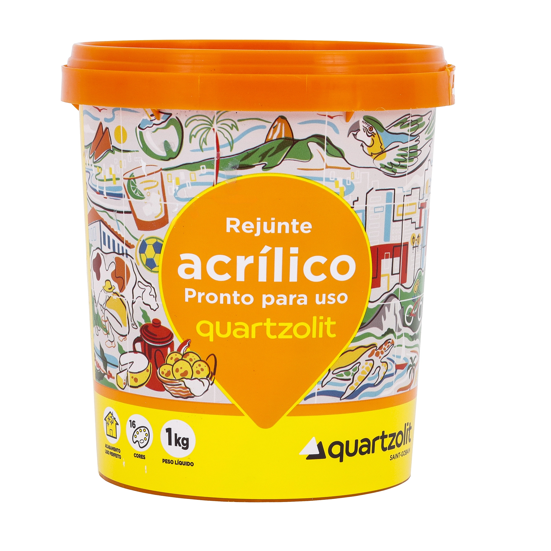 Rejunte Quartzolit Acrilico Branco 1,0kg
