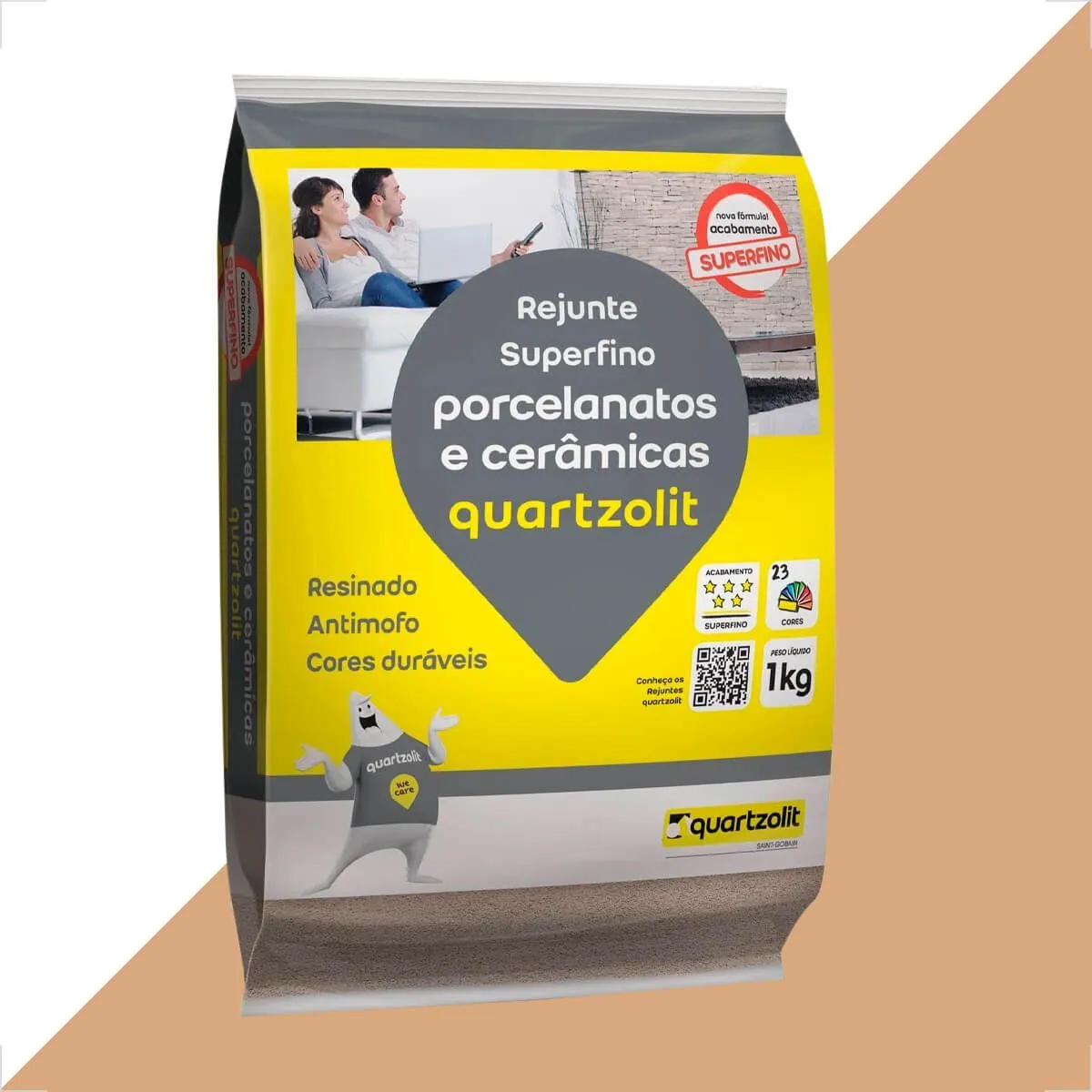 Rejunte Quartzolit 1kg Porcelanato Caramelo