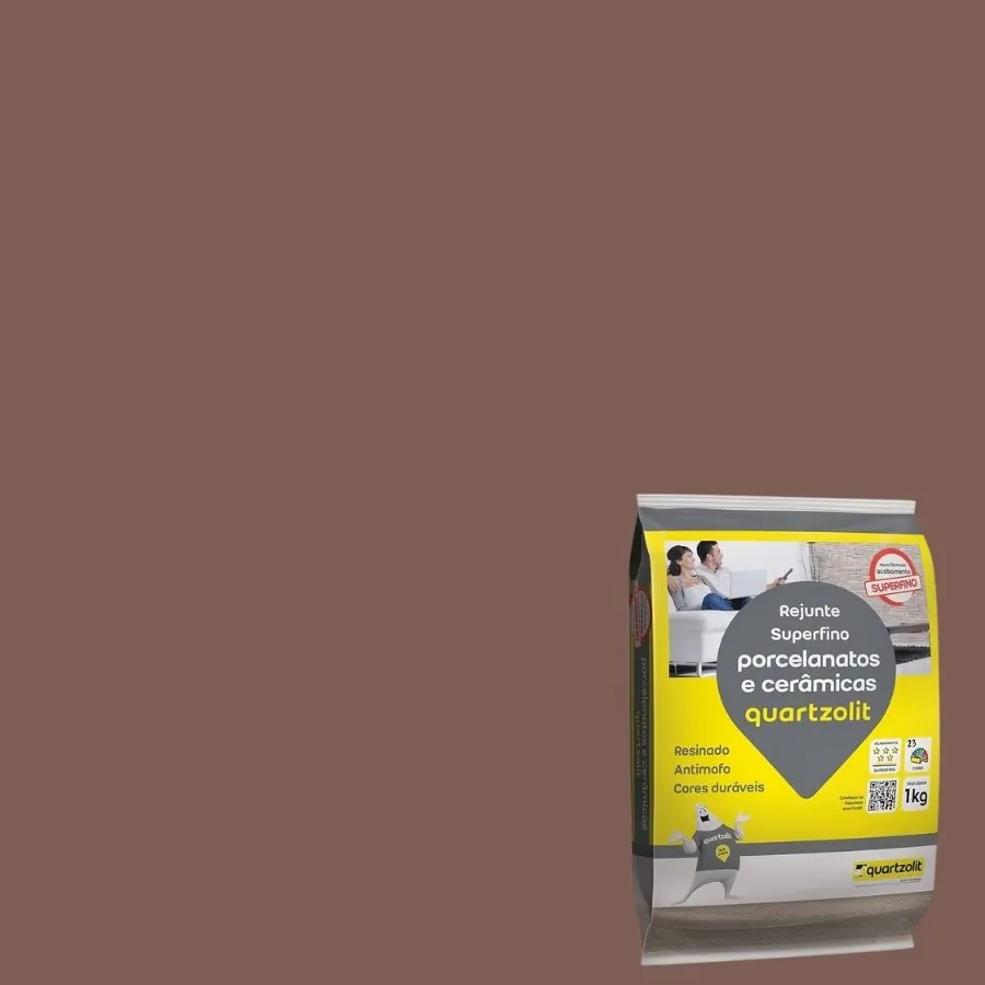Rejunte Superfino Porcelanatos E Cerâmicos 1kg - Marrom Café