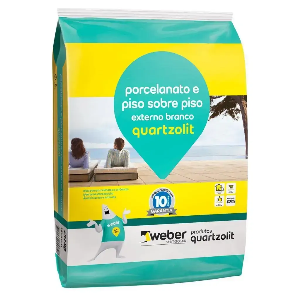 Argamassa Colante Piso Sobre Piso Externo Branco 20kg