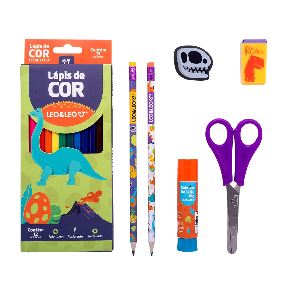 Kit Escolar Dino 71617 Leonora