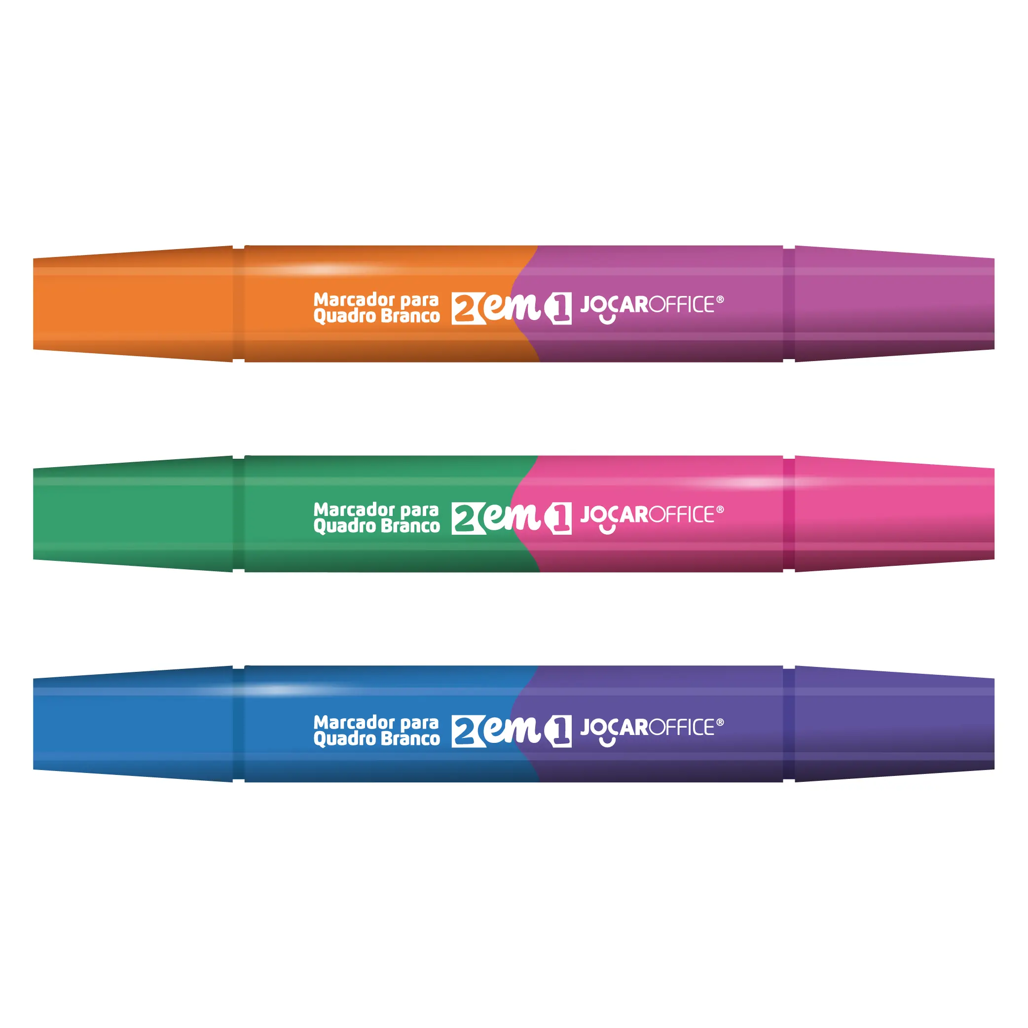 Marcador Quadro Branco Cores Vibrantes 2 Em 1 3un 10165 Leonora