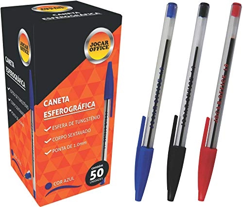 Caneta Jogar Office 1.0 Vermelha Un