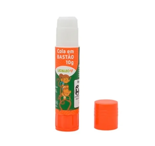 Kit c/ 12 Cola Bastão Escolar e Artesanato Capacidade 10 Gramas Dimensão do Produto 9x2cm Cola Atóxica, Leonora - 96347