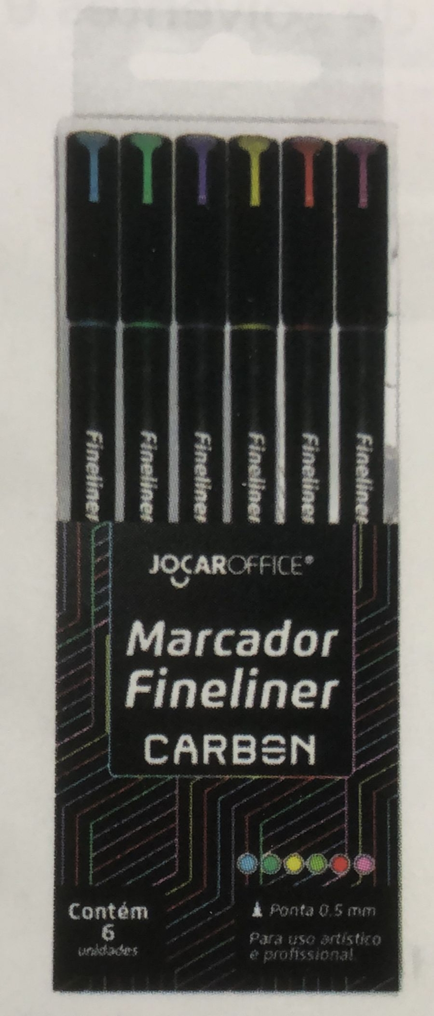 Marcador Fineline 6 Cores Carbon Line 0.5 10243 Leonora