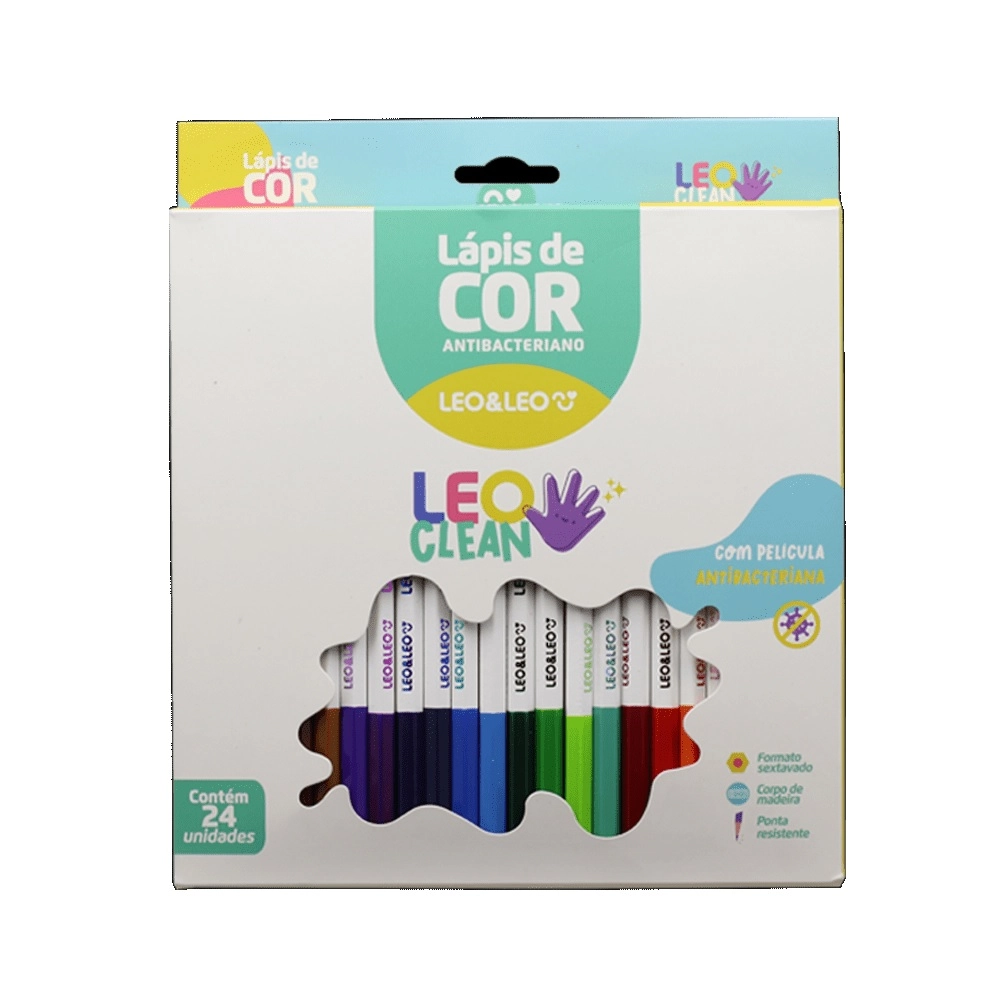 Lapis De Cor Leonora 24 Cores Leoclean