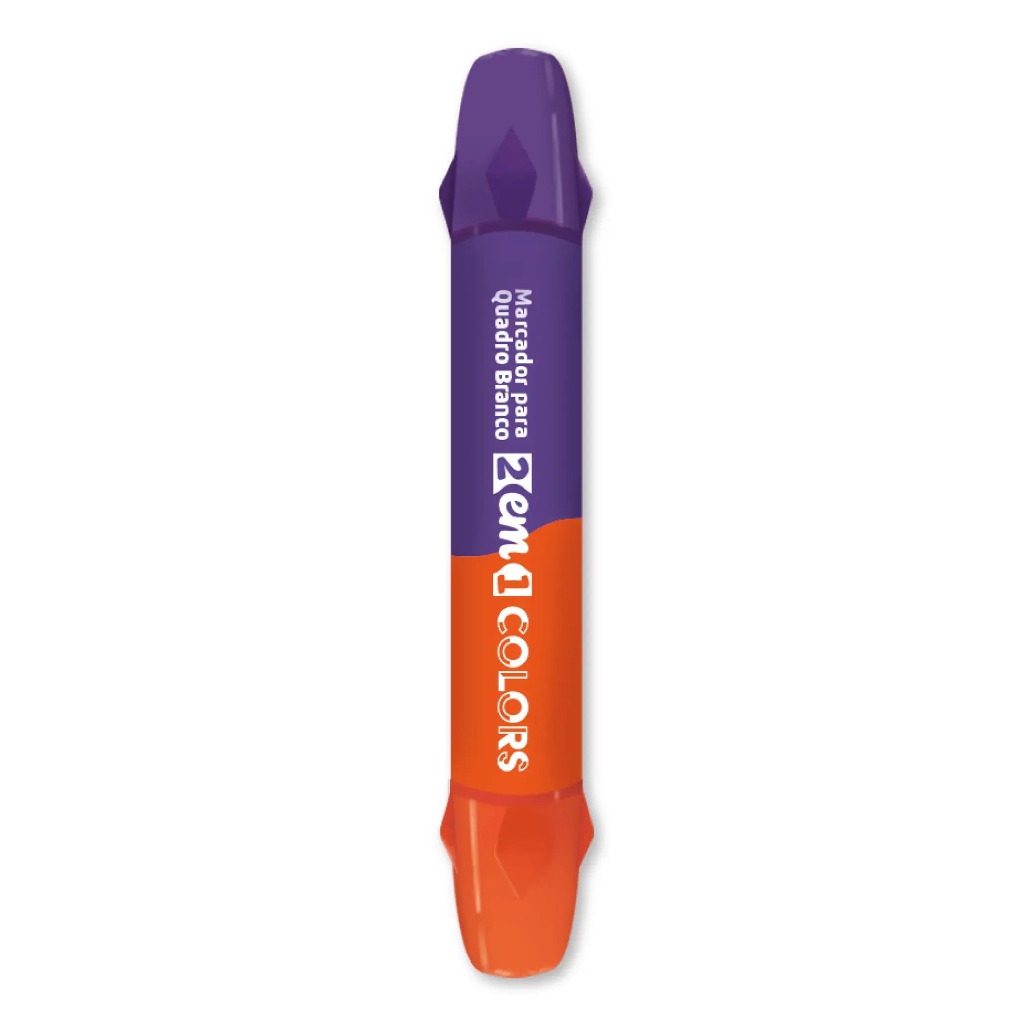 Marcador Quadro Branco 2 Em 1 Color Lilas Laranja Joccar