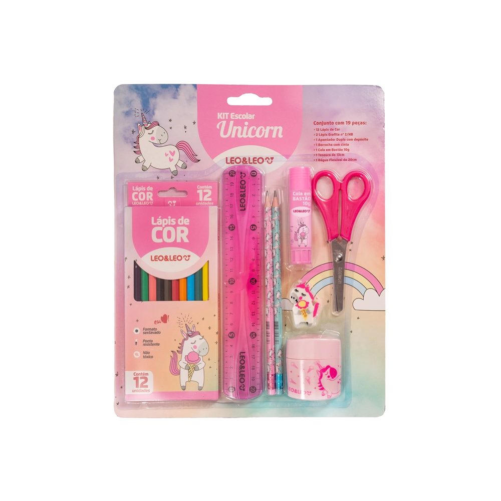 Kit Escolar Completo 7x1 Unicornio 72172