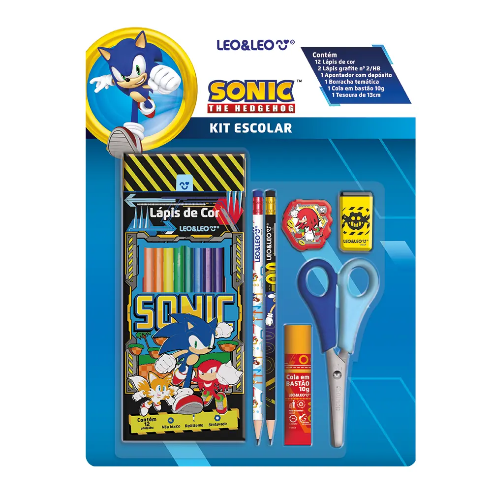 Kit Escolar Sonic 10150 Leonora