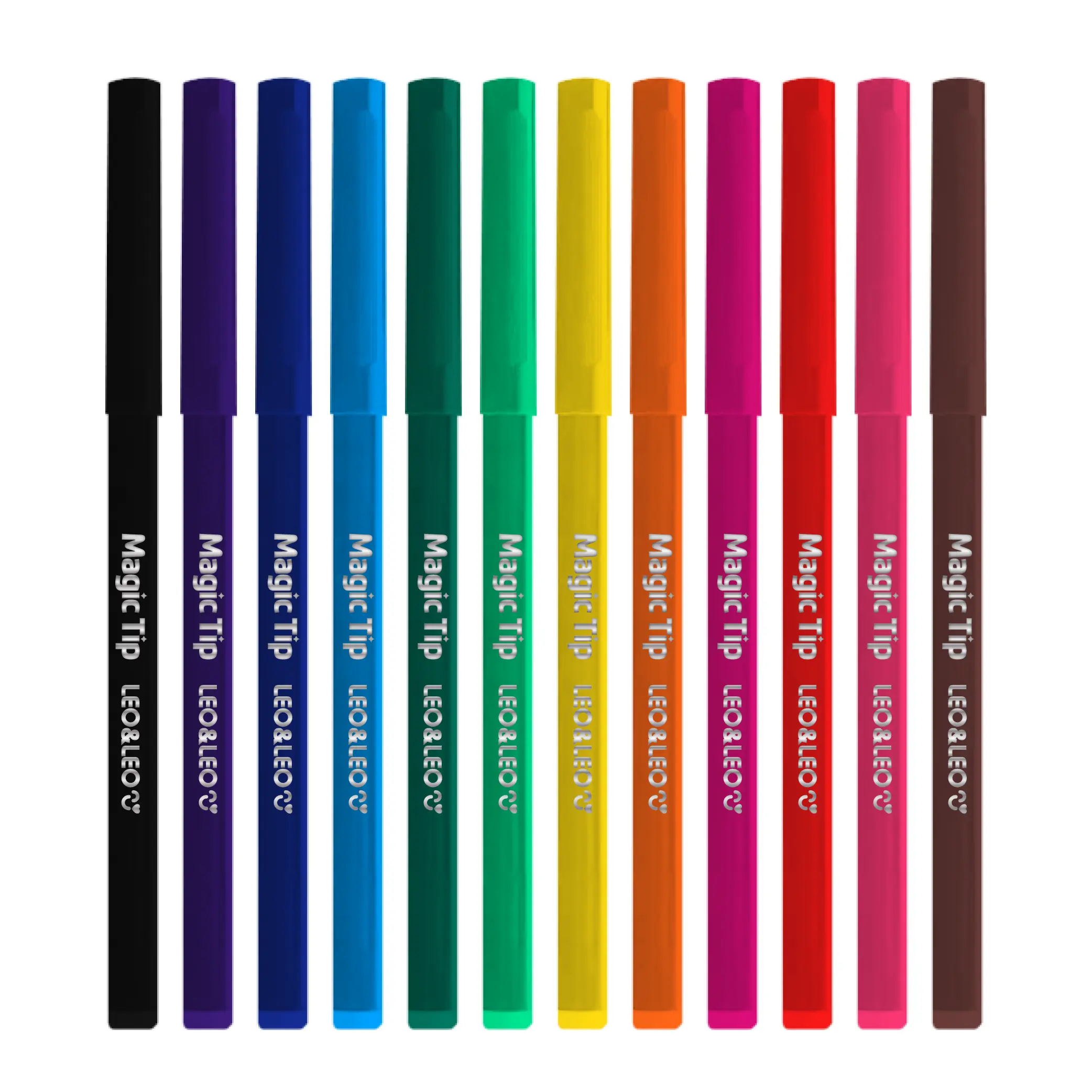 Caneta Hidrocor Magic Tip 12 Cores 10263 Leonora