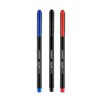Caneta Esferografica Carbon Azul Preta Vermelha 0.7 97953 Leonora