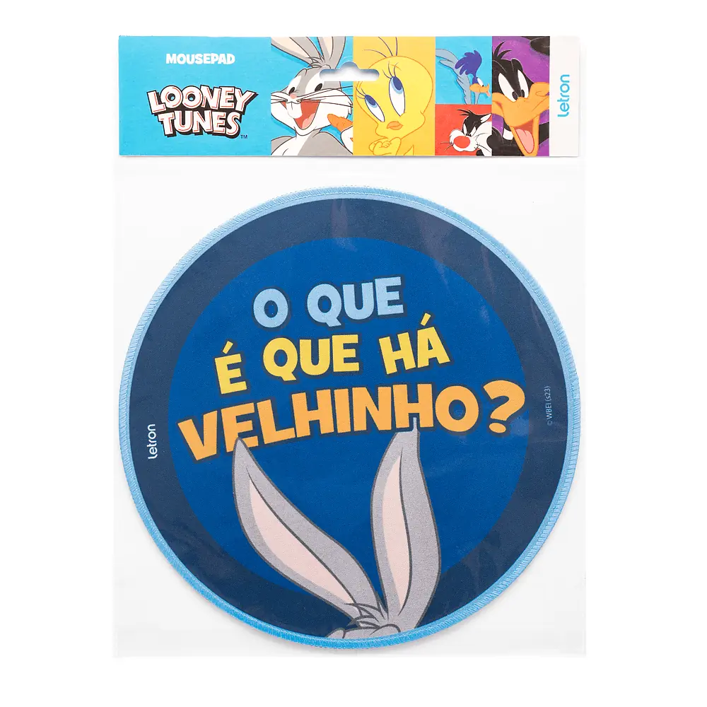 Mouse Pad Looney Tunes Pernalonga Redondo 23 Cm Blister
