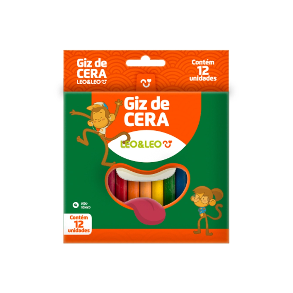 Giz De Cera 12 Cores