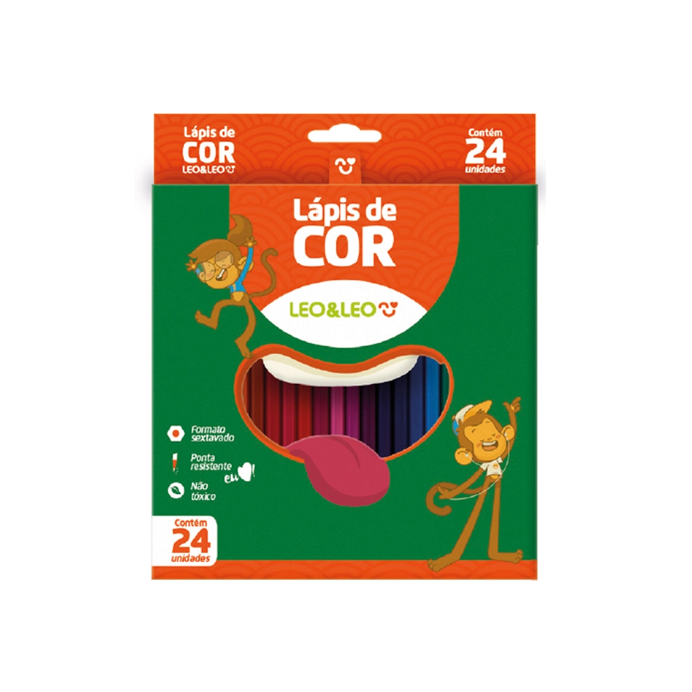 Lapis Cor Leo Leo 24 Cores Pt/0006