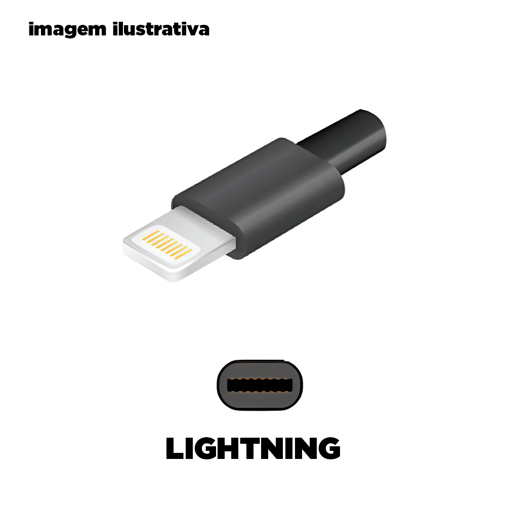 Cabo Lightning Pvc 1m Preto 74612 Leonora