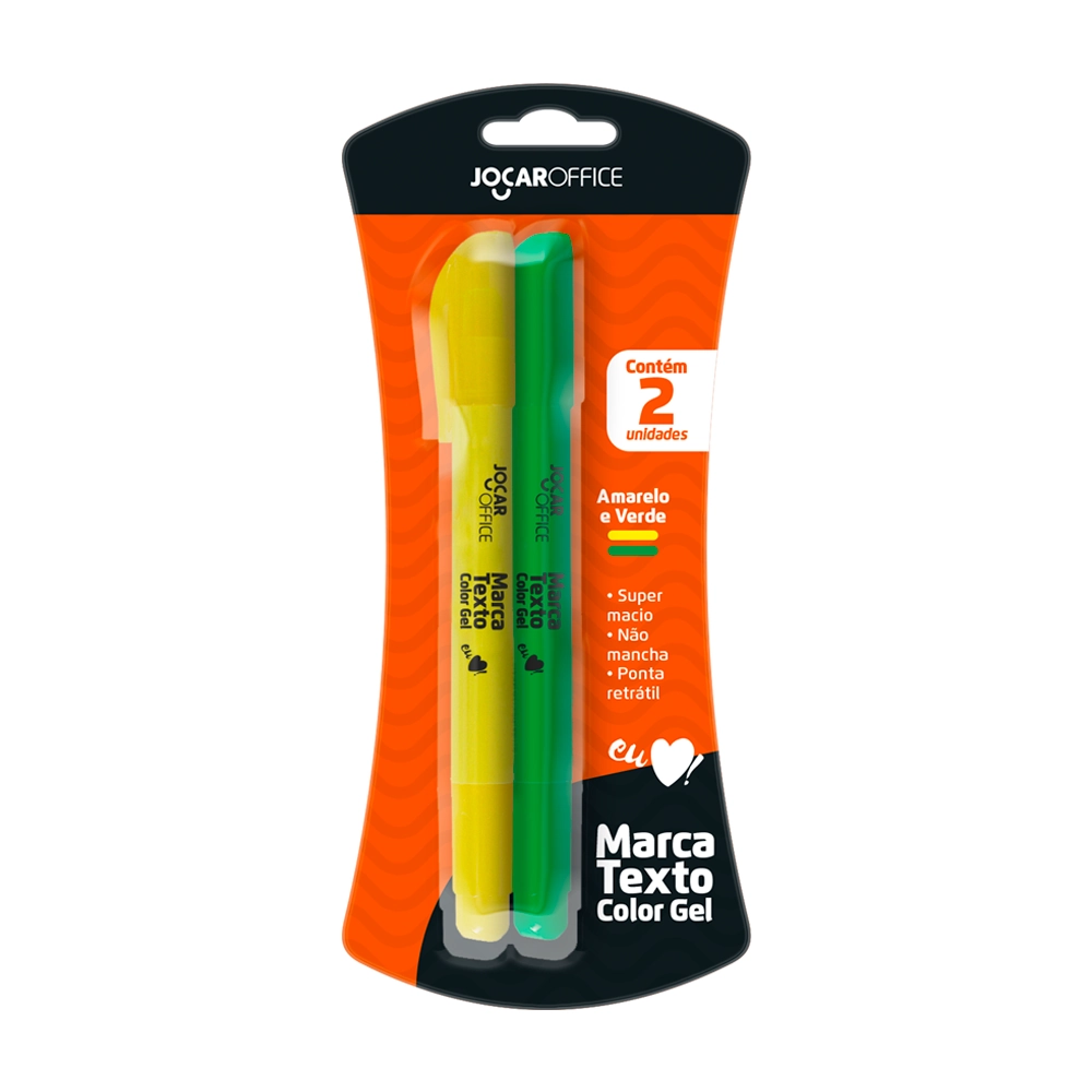 Marca Texto Leonora Gel Amarverd 2x1