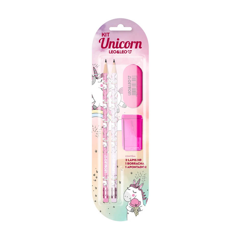 Lapis Graf Preto Unicornio 2lp/borr/apon