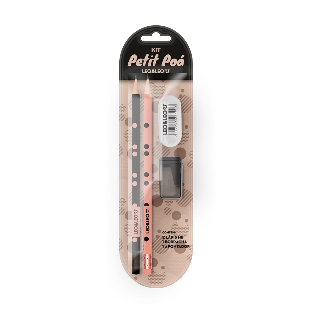Lapis Petit Poa C/2 Apontador Borracha