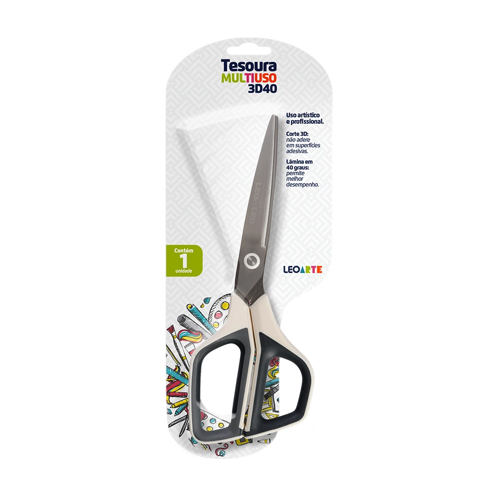 Tesoura Lamina 3d Leonora