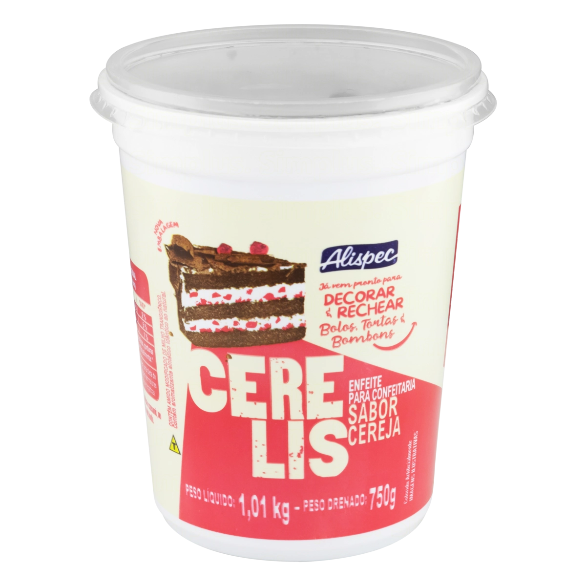 Enfeite Para Confeitaria Cereja Alispec Cerelis Pote 750g