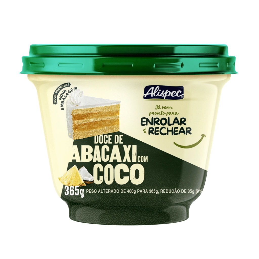 Doce Abacaxi C/ Coco 365g Alispec