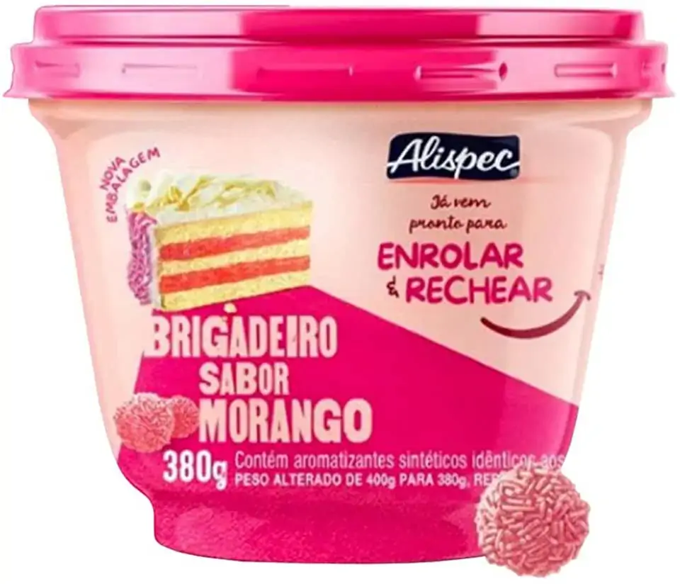 Brigadeiro Sabor Morango 24x0,380 Kg