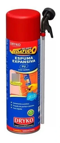 Espuma Expansiva Para Vedação Multiuso 500ml Vedatudo Dryko