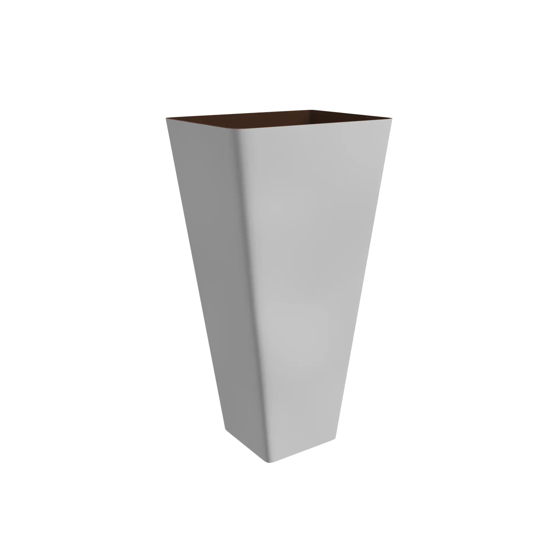 Cone Funil de Conexão Corrente para Calha de Alumínio Branco 8,5x15cm BellaCalha