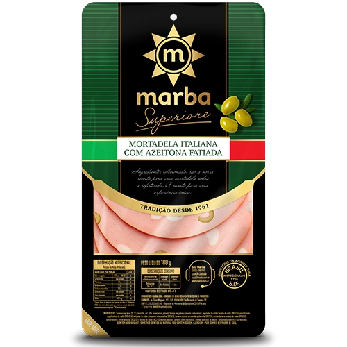 Mortadela Italiana Marba 180gr Azeitona