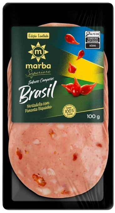 Mortadela Marba 100g C/ Pimenta Biquinho Fat