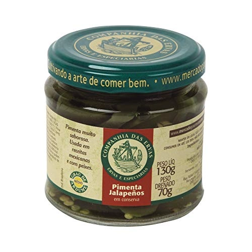 Pimenta Jalapeños CIA DAS ERVAS Vidro 130g