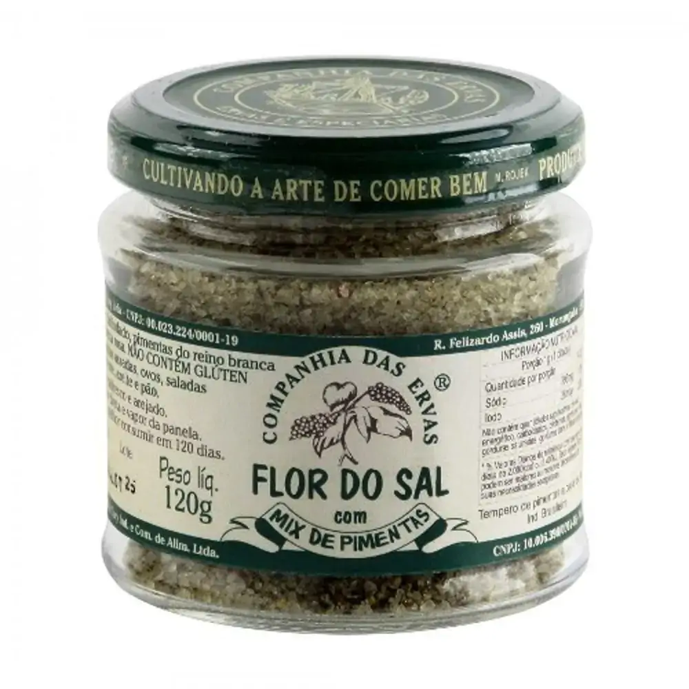 Flor Do Sal Mix De Pimentas Cia Das Ervas 120gr