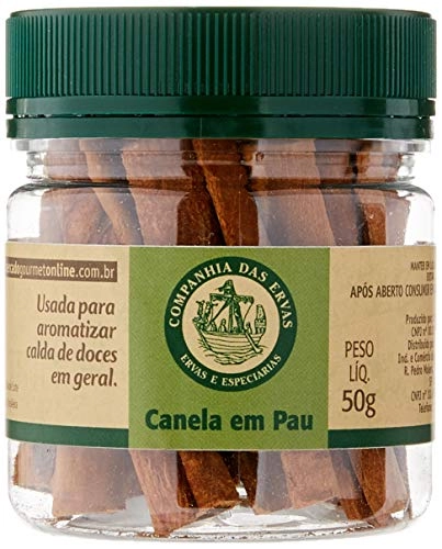 Canela Em Pau Companhia Das Ervas Pote 50g
