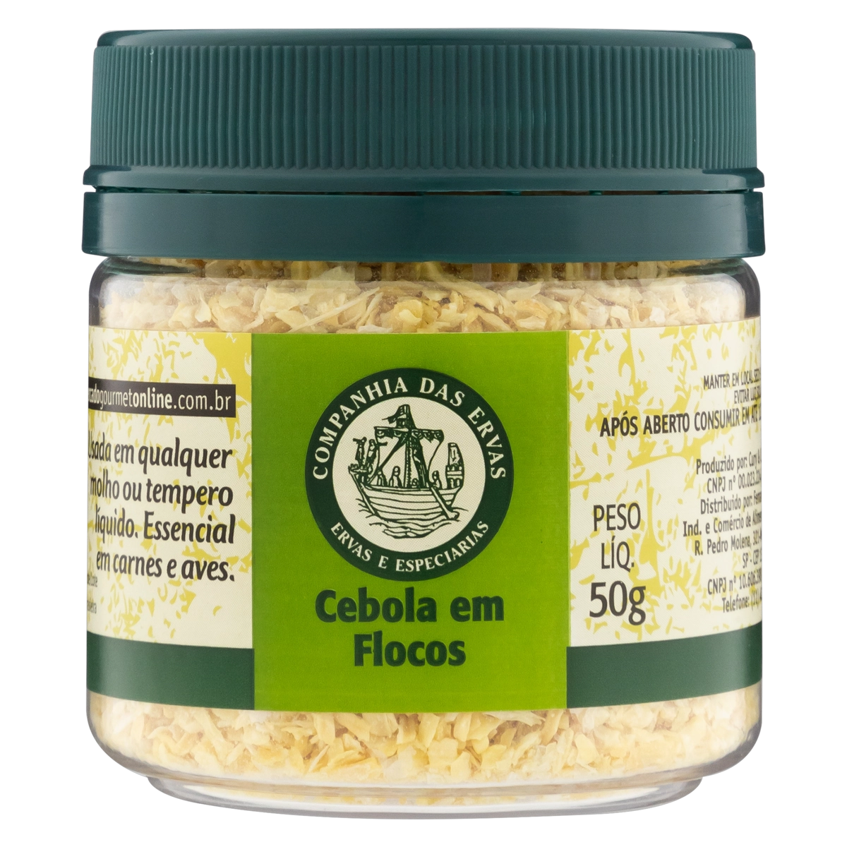 Cebola Em Flocos Companhia Das Ervas Pote 50g