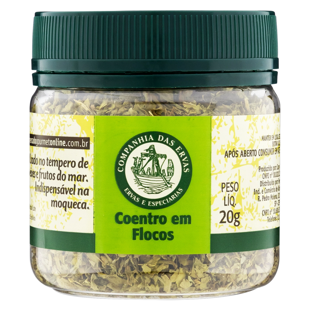 Coentro Em Flocos Companhia Das Ervas Pote 20g