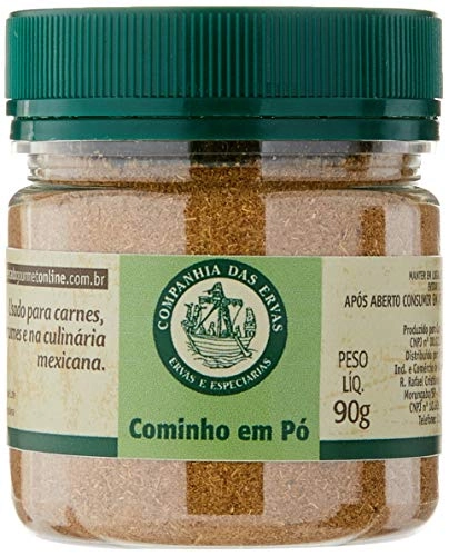 Cominho Pó Companhia Das Ervas Pote 90g