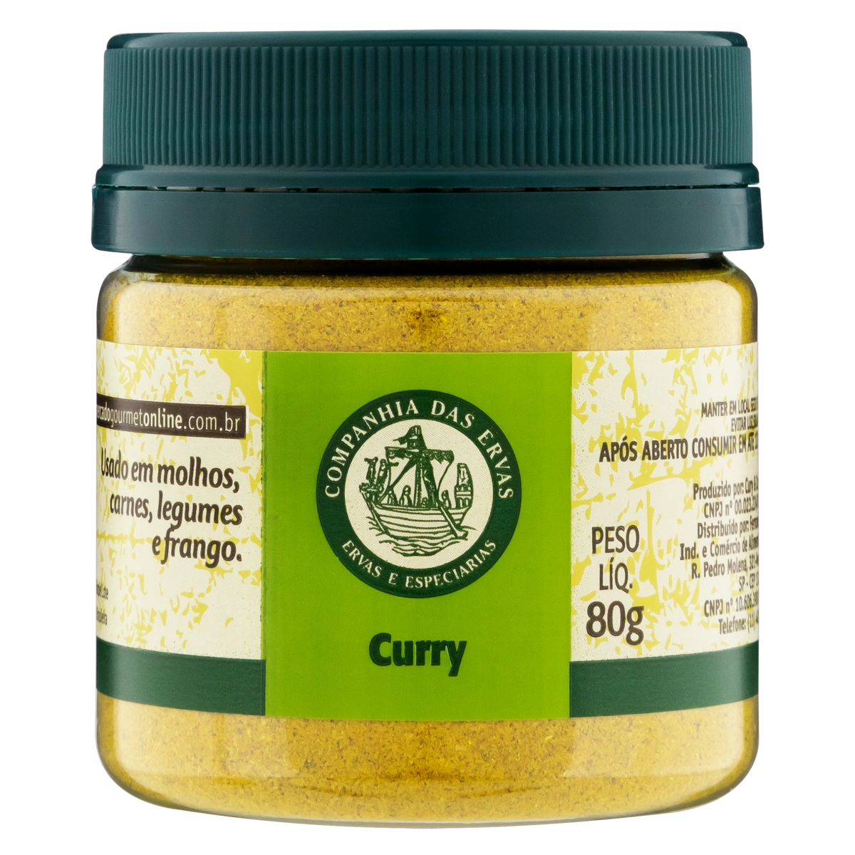Curry Companhia Das Ervas Pote 80g